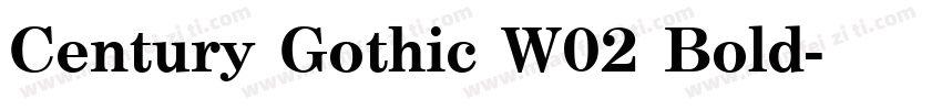 Century Gothic W02 Bold字体转换